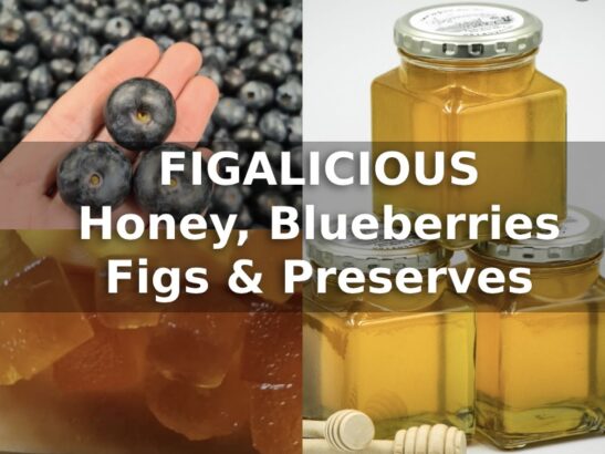 Figalicious Raw Honey, Figs Jams & Blueberries